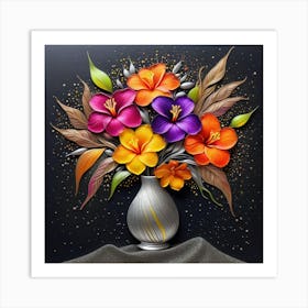 Flowers In A Vase 17 Art Print