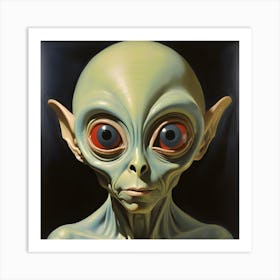 Alien Face 1 Art Print