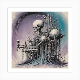 Skeleton Art Print