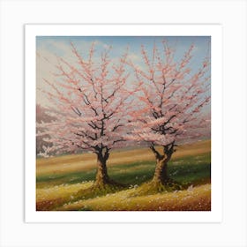 Cherry Trees Art Print