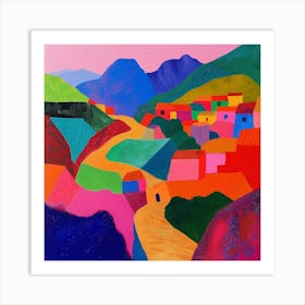 Abstract Travel Collection Peru 2 Art Print