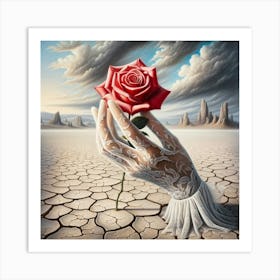 Rose In The Desert Art Print