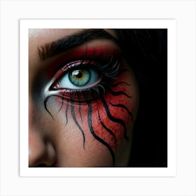 Close Up Of A Woman'S Eye 1 Art Print