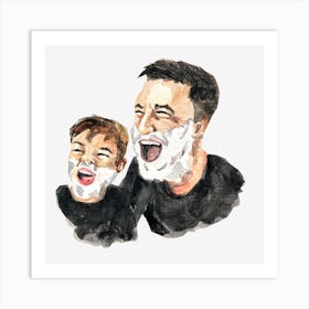 Father And Son Father's Day 2 Art Print