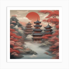 Japanese Pagoda 1 Art Print