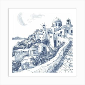 Santorini 2 Art Print