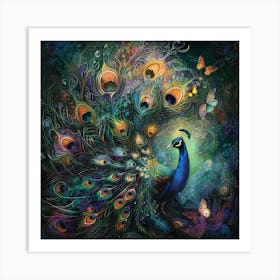 Best Peacock Art Print