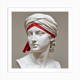 Bust Of A Woman Wearing A Turban Art Print