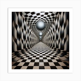Hypnotic Optical Illusion. Art Print