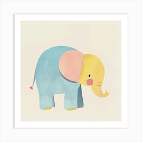 Charming Illustration Elephant 6 Art Print