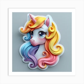 Unicorn 496 Art Print