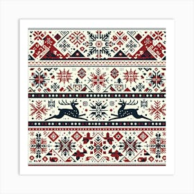 Nordic Pattern Art Print