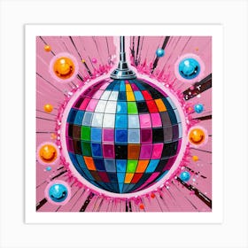 Disco Ball 10 Art Print