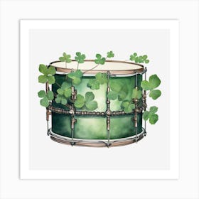 Shamrock Drum 1 Art Print