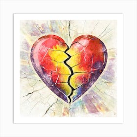 Broken Heart Art Print