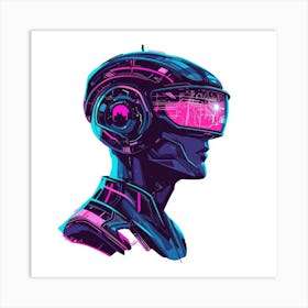 Cyborg.Generated AI. Wall Art Print 5 Art Print