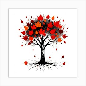 Autumn Tree 20 Art Print