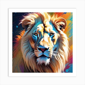 Lion Painting 91 Art Print