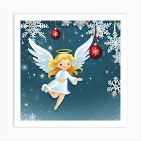 Angel Christmas 7 Art Print