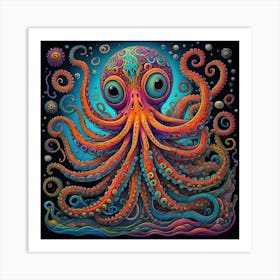 Mystic Cephalopod 1 Art Print