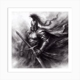 Knight In Armour Art Print