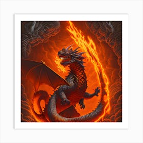 Fire Dragon 1 Art Print