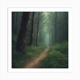 Path In The Woods Art Print