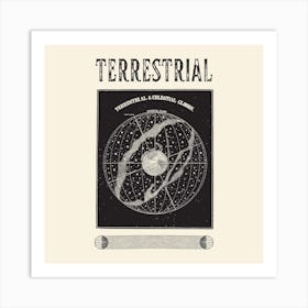 Terrestrial Square Art Print