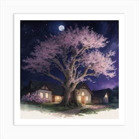 Cherry Blossom Tree 1 Art Print