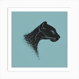 Panther Splash Art Print