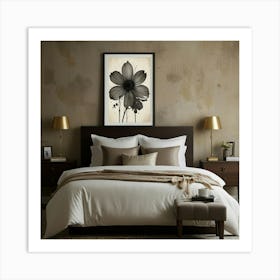 Black And White Flower Art Print