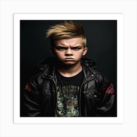 Young Man With Mohawk Art Print