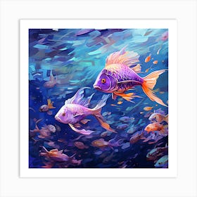 Fish Underwater Art Print
