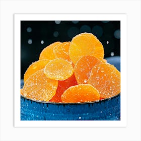 Oranges In A Bowl Art Print