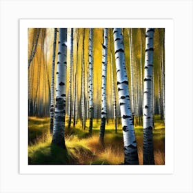 Birch Trees 23 Art Print