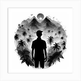 Man In The Jungle Art Print