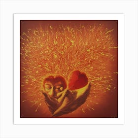 Heart Of Fire 77 Art Print