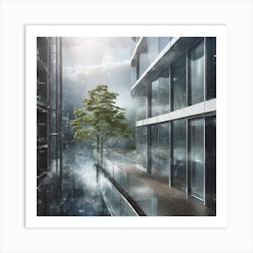 Futuristic Cityscape 81 Art Print