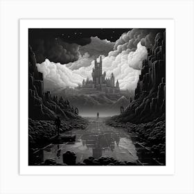 City In The Clouds Art Print