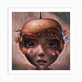 Apple Head Art Print