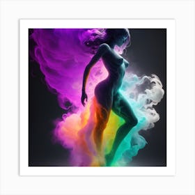 Rainbow Woman #6 Art Print Art Print