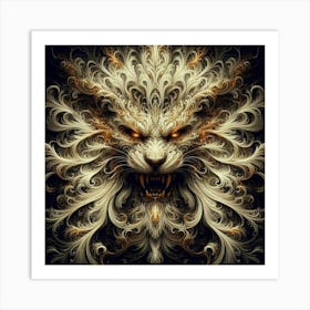 Lion Head 18 Art Print