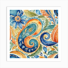 Paisley 6 Art Print