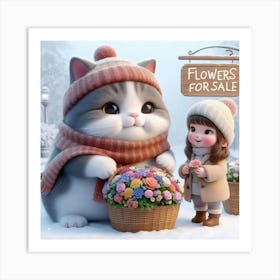 Flowers For Sale 1 Art Print