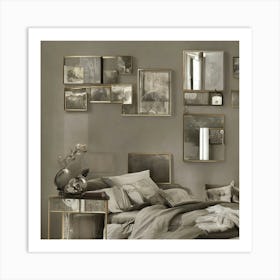 Bedroom With Mirrors 1 Art Print