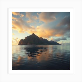 Sunset In St. Lucia 1 Art Print