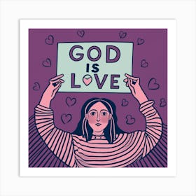 God Is Love 4 Art Print