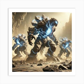 Elder Elementals Stabilizing Large Areas Art Print