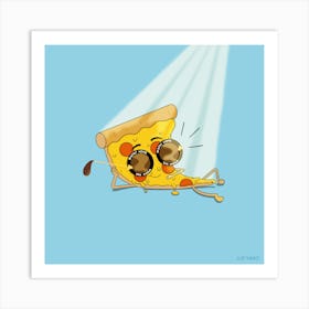 Fancy Pizza Steve Art Print