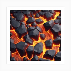 Lava Rock Art Print